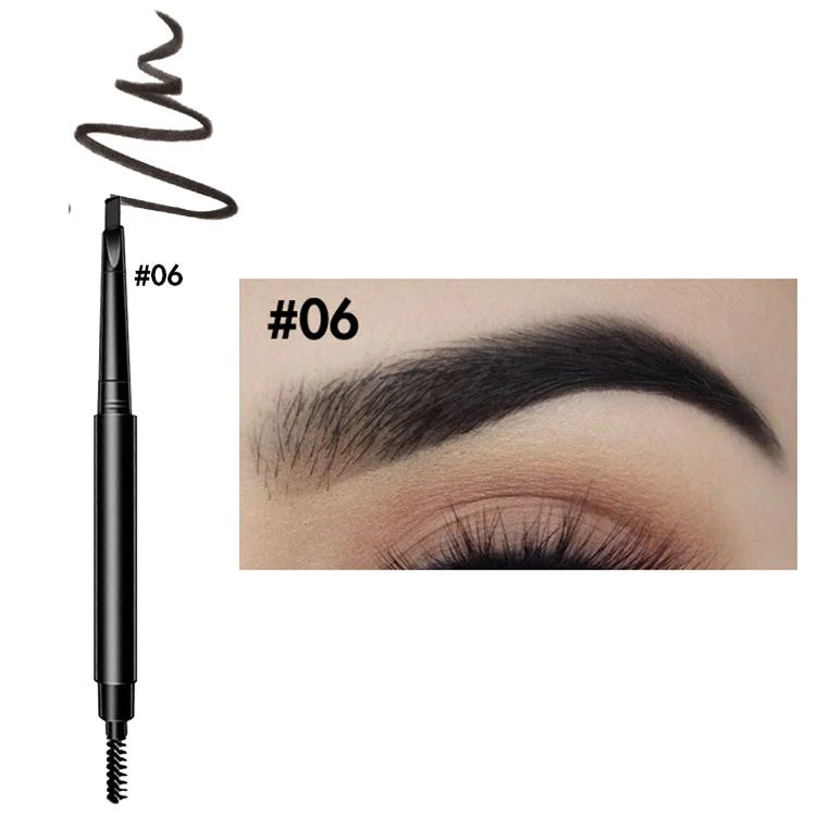6 colors gold tube eyebrow pencil