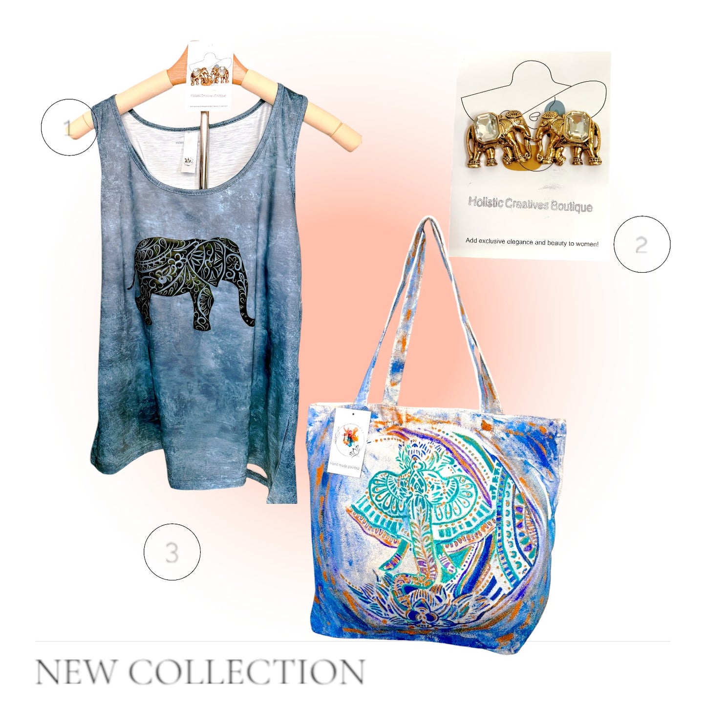 Elephant vibes inspired in the prosperity and good energy