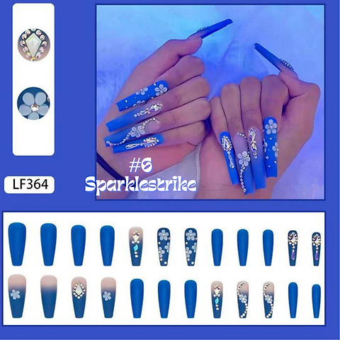 3 pairs of False nail press on
