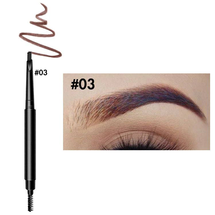 6 colors gold tube eyebrow pencil