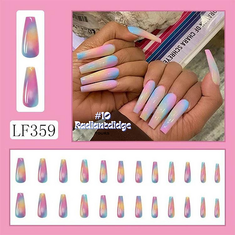 3 pairs of False nail press on