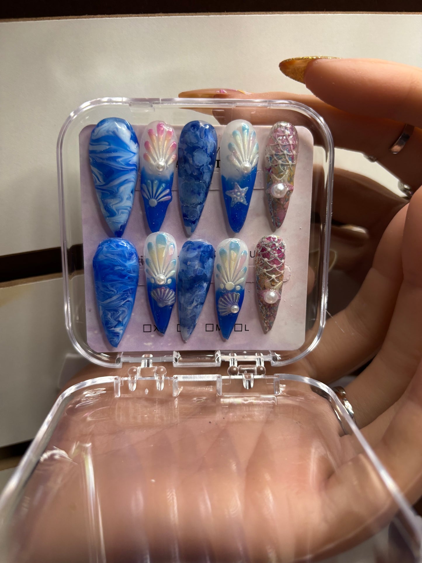 Ocean Breeze Gel Press on Nail