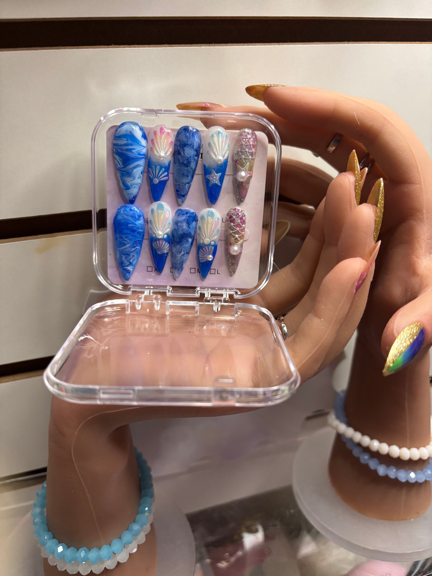 Ocean Breeze Gel Press on Nail