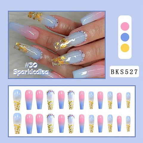 3 pairs of False nail press on