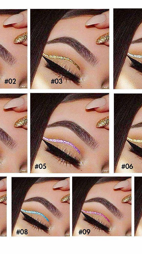 Glitter eyeliner 10 colors