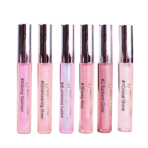 Holographic lip glosses