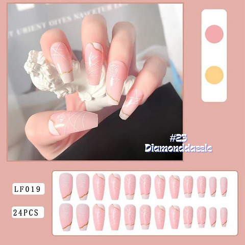 3 pairs of False nail press on