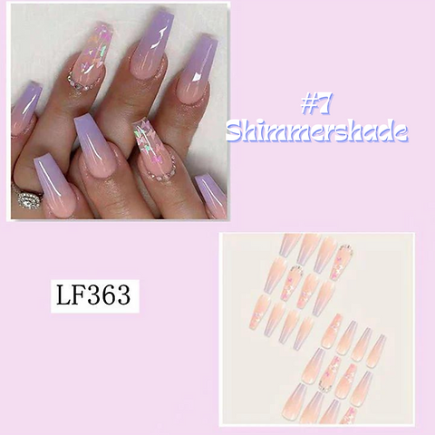3 pairs of False nail press on