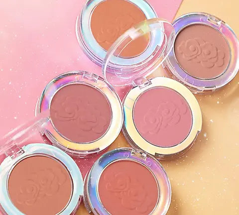 6 colors transparent monochrome blush