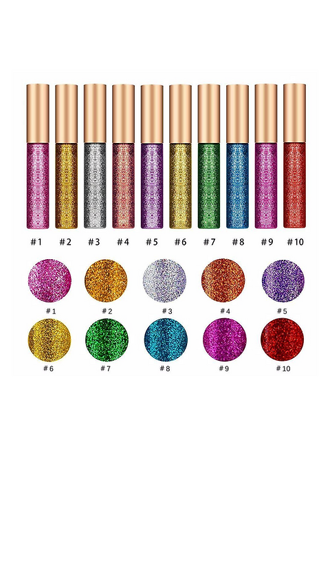 Glitter eyeliner 10 colors