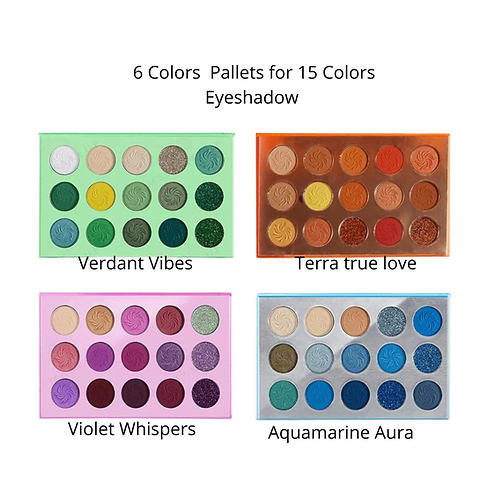 15 colors eyeshadow pallet