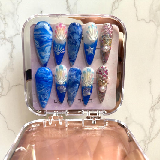 Ocean Breeze Gel Press on Nail