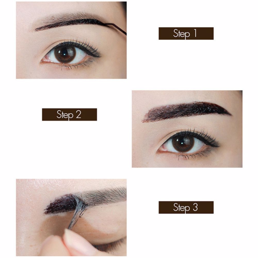 4 colors peleable eyebrow cream