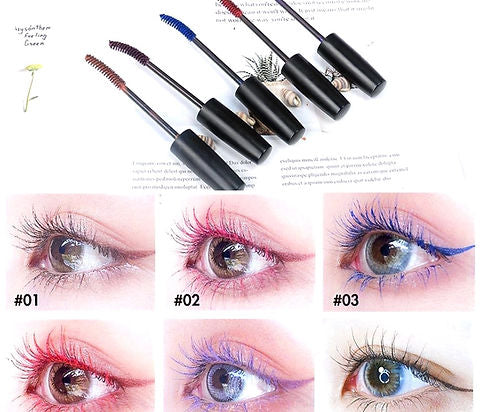 6 color thick long lasting waterproof mascara