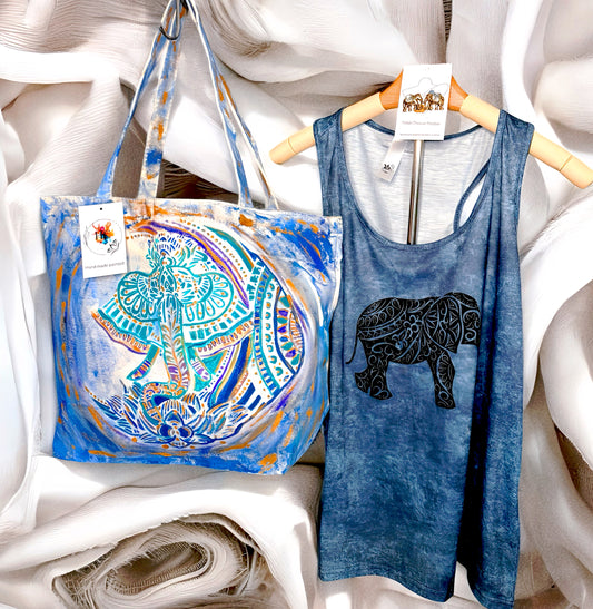 Elephant vibes inspired in the prosperity and good energy
