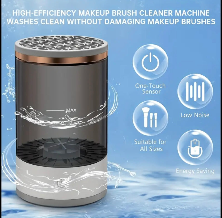 Electric cosmetic brush cleanser