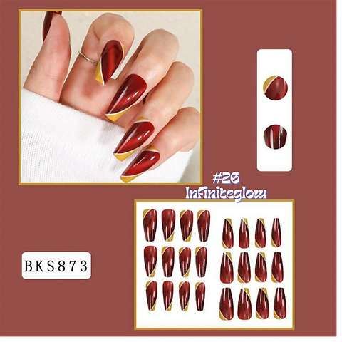 3 pairs of False nail press on