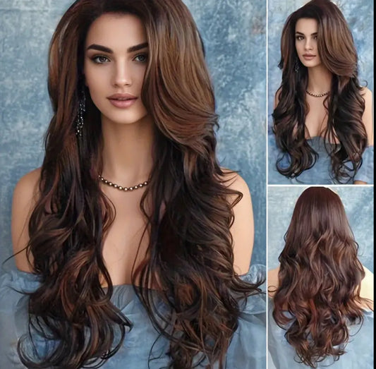 Brown elegance curls wig