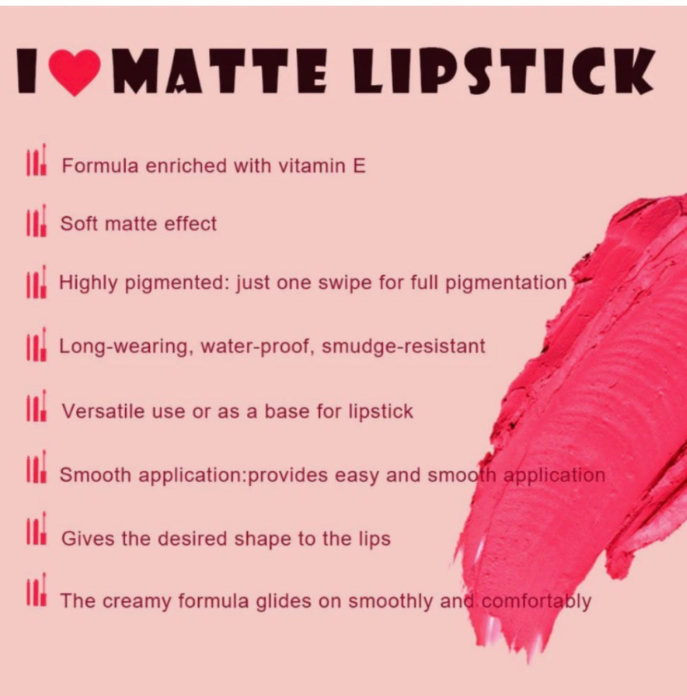 Atabey 3 piece Nude Matte Lipstick’s /Memories of Puerto Rico collection