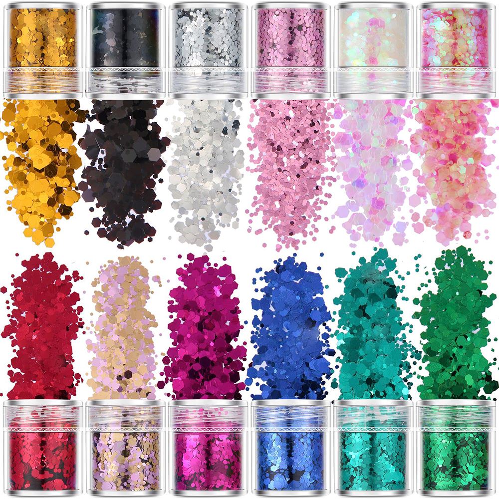 1 Radiant Rainbow /12 colors glitter