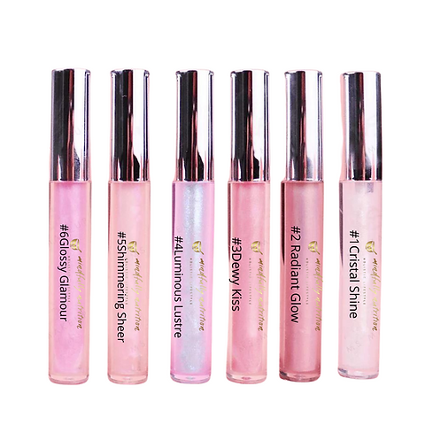 New 6 colors holographic lip glosses